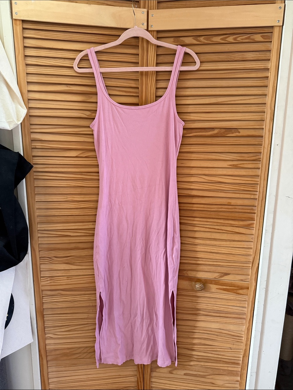 PINK Victoria's Secret Light Pink Sleeveless Midi Slip Dress